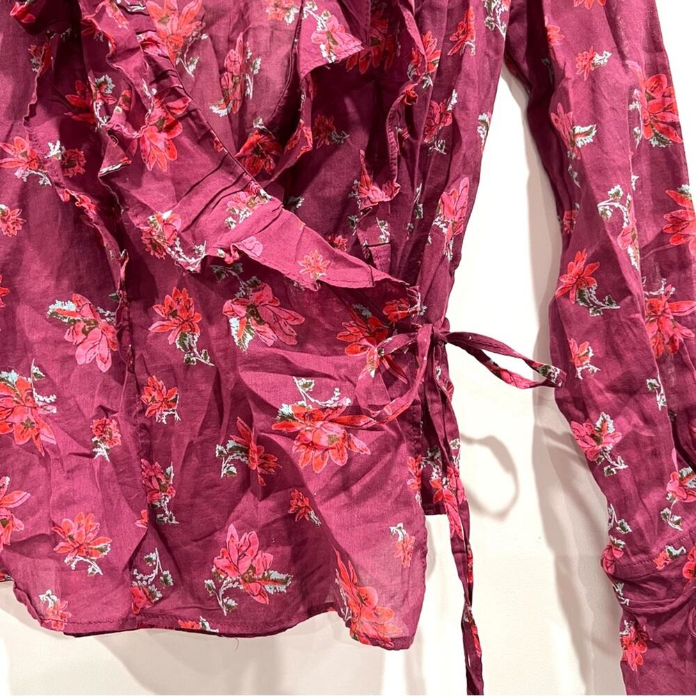 Free People Amanda Ruffle Warp Top - NWT - Picture 8 of 13